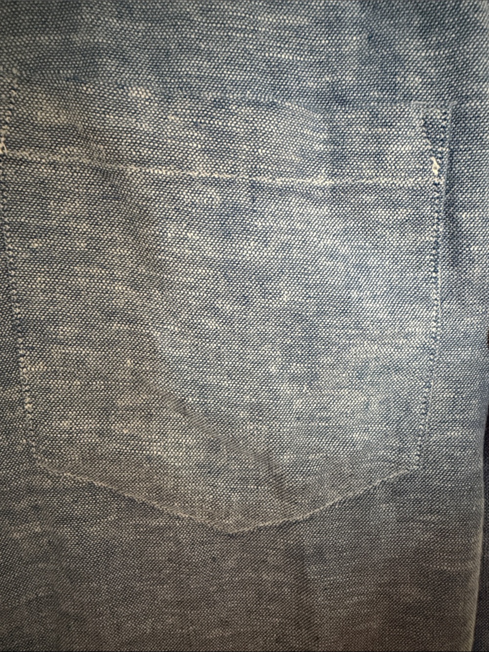 Banana Republic Blue Linen Blend Button Down Shirt M - Picture 3 of 8